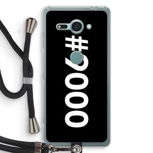 CaseCompany 9000: Sony Xperia XZ2 Compact Transparant Hoesje met koord