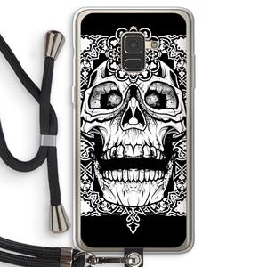 CaseCompany Seek & Destroy: Samsung Galaxy A8 (2018) Transparant Hoesje met koord