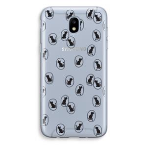 CaseCompany Miauw: Samsung Galaxy J5 (2017) Transparant Hoesje