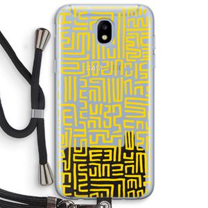 CaseCompany Majorelle Blue Print: Samsung Galaxy J5 (2017) Transparant Hoesje met koord