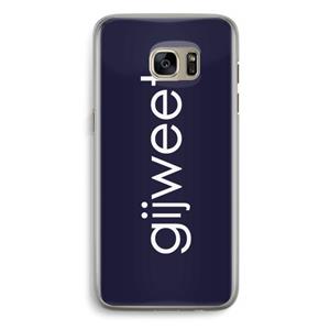 CaseCompany Gijweet: Samsung Galaxy S7 Edge Transparant Hoesje