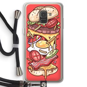 CaseCompany Diet Coke Please: Samsung Galaxy A8 (2018) Transparant Hoesje met koord
