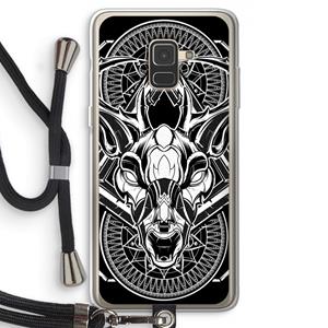 CaseCompany Oh Deer: Samsung Galaxy A8 (2018) Transparant Hoesje met koord