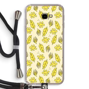 CaseCompany Herfst: Samsung Galaxy J4 Plus Transparant Hoesje met koord