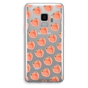 CaseCompany Just peachy: Samsung Galaxy S9 Transparant Hoesje