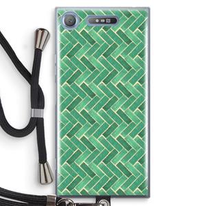 CaseCompany Moroccan tiles 2: Sony Xperia XZ1 Transparant Hoesje met koord