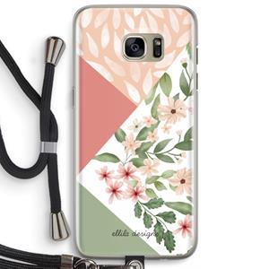 CaseCompany Sweet heaven geometrics: Samsung Galaxy S7 Edge Transparant Hoesje met koord