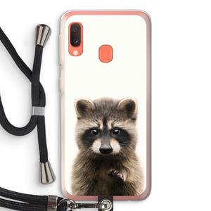 CaseCompany Rocco: Samsung Galaxy A20e Transparant Hoesje met koord