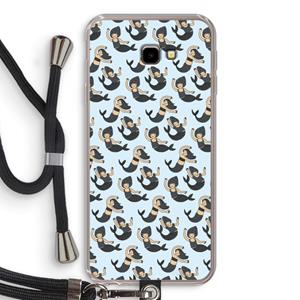 CaseCompany Zeemeermin: Samsung Galaxy J4 Plus Transparant Hoesje met koord