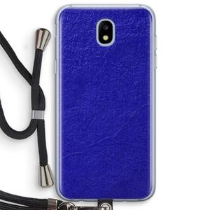 CaseCompany Majorelle Blue: Samsung Galaxy J5 (2017) Transparant Hoesje met koord