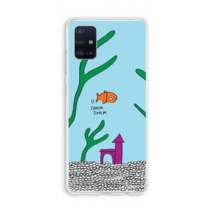 CaseCompany Aquarium: Galaxy A51 4G Transparant Hoesje