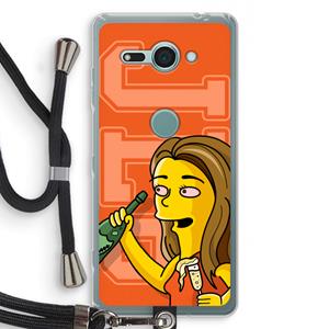 CaseCompany Jamie Lee Simpson: Sony Xperia XZ2 Compact Transparant Hoesje met koord