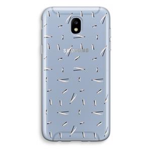 CaseCompany Hipster stripes: Samsung Galaxy J5 (2017) Transparant Hoesje