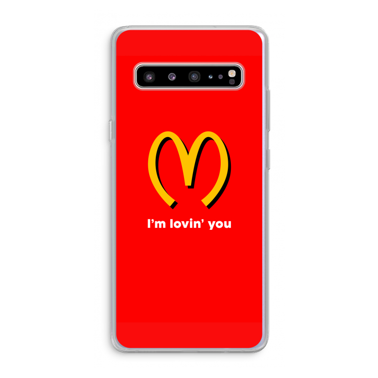 CaseCompany I'm lovin' you: Samsung Galaxy S10 5G Transparant Hoesje