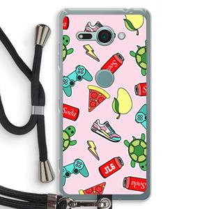 CaseCompany Things Jamie Loves: Sony Xperia XZ2 Compact Transparant Hoesje met koord