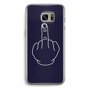 CaseCompany F**k U: Samsung Galaxy S7 Edge Transparant Hoesje