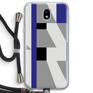 CaseCompany Gestalte 2: Samsung Galaxy J5 (2017) Transparant Hoesje met koord