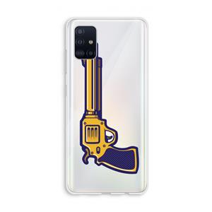 CaseCompany Pew Pew Pew: Galaxy A51 4G Transparant Hoesje