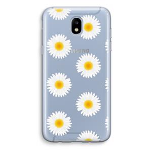 CaseCompany Margrietjes: Samsung Galaxy J5 (2017) Transparant Hoesje