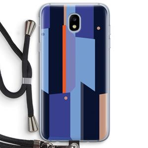 CaseCompany Gestalte 3: Samsung Galaxy J5 (2017) Transparant Hoesje met koord