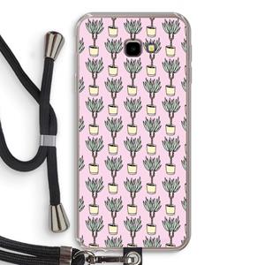 CaseCompany Boompje: Samsung Galaxy J4 Plus Transparant Hoesje met koord