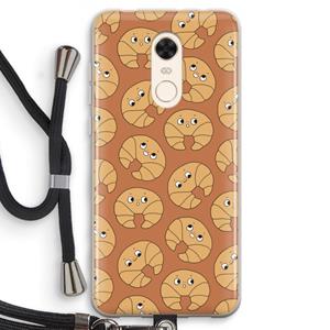 CaseCompany Croissant: Xiaomi Redmi 5 Transparant Hoesje met koord