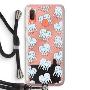 CaseCompany Octopussen: Samsung Galaxy A20e Transparant Hoesje met koord