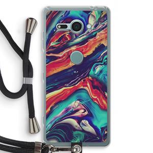 CaseCompany Chameleon Sun: Sony Xperia XZ2 Compact Transparant Hoesje met koord
