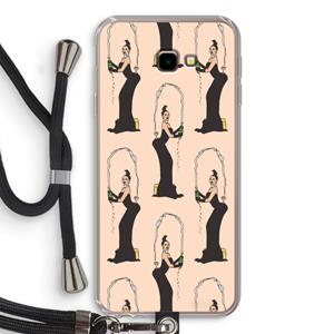 CaseCompany Pop Some Kim: Samsung Galaxy J4 Plus Transparant Hoesje met koord