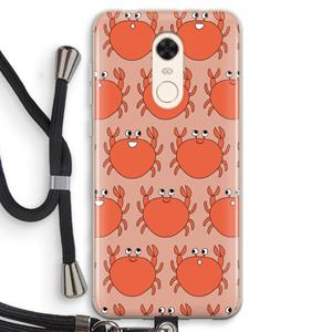CaseCompany Krab: Xiaomi Redmi 5 Transparant Hoesje met koord