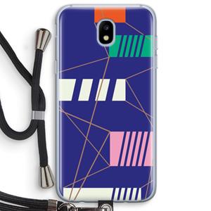 CaseCompany Gestalte 5: Samsung Galaxy J5 (2017) Transparant Hoesje met koord