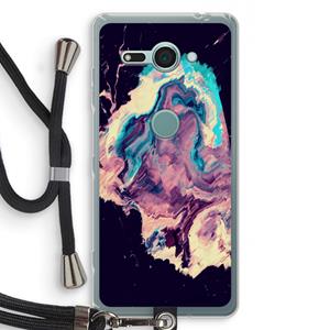 CaseCompany Cosmic Silence: Sony Xperia XZ2 Compact Transparant Hoesje met koord