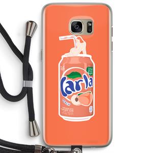 CaseCompany S(peach)less: Samsung Galaxy S7 Edge Transparant Hoesje met koord