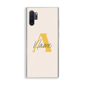 CaseCompany Amber Script: Samsung Galaxy Note 10 Plus Transparant Hoesje