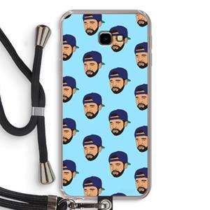 CaseCompany Drake Away: Samsung Galaxy J4 Plus Transparant Hoesje met koord