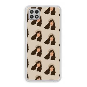 CaseCompany Bonjour mon amour: Samsung Galaxy A22 4G Transparant Hoesje