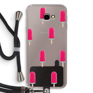 CaseCompany Waterijsje: Samsung Galaxy J4 Plus Transparant Hoesje met koord