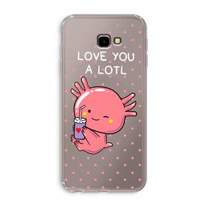CaseCompany Love You A Lotl: Samsung Galaxy J4 Plus Transparant Hoesje