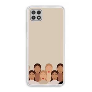 CaseCompany Girls girls girls: Samsung Galaxy A22 4G Transparant Hoesje