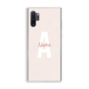 CaseCompany Strawberry Milkshake: Samsung Galaxy Note 10 Plus Transparant Hoesje