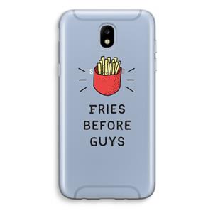 CaseCompany Fries before guys: Samsung Galaxy J5 (2017) Transparant Hoesje