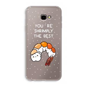 CaseCompany You're Shrimply The Best: Samsung Galaxy J4 Plus Transparant Hoesje