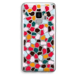 CaseCompany Colored Giraffe: Samsung Galaxy S9 Transparant Hoesje