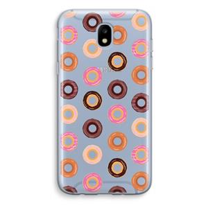 CaseCompany Donuts: Samsung Galaxy J5 (2017) Transparant Hoesje