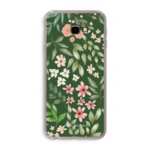 CaseCompany Botanical green sweet flower heaven: Samsung Galaxy J4 Plus Transparant Hoesje