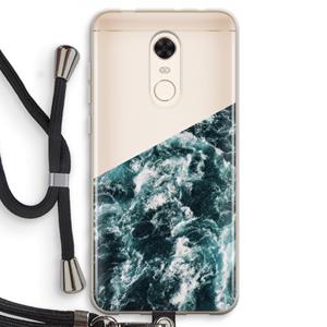 CaseCompany Zee golf: Xiaomi Redmi 5 Transparant Hoesje met koord