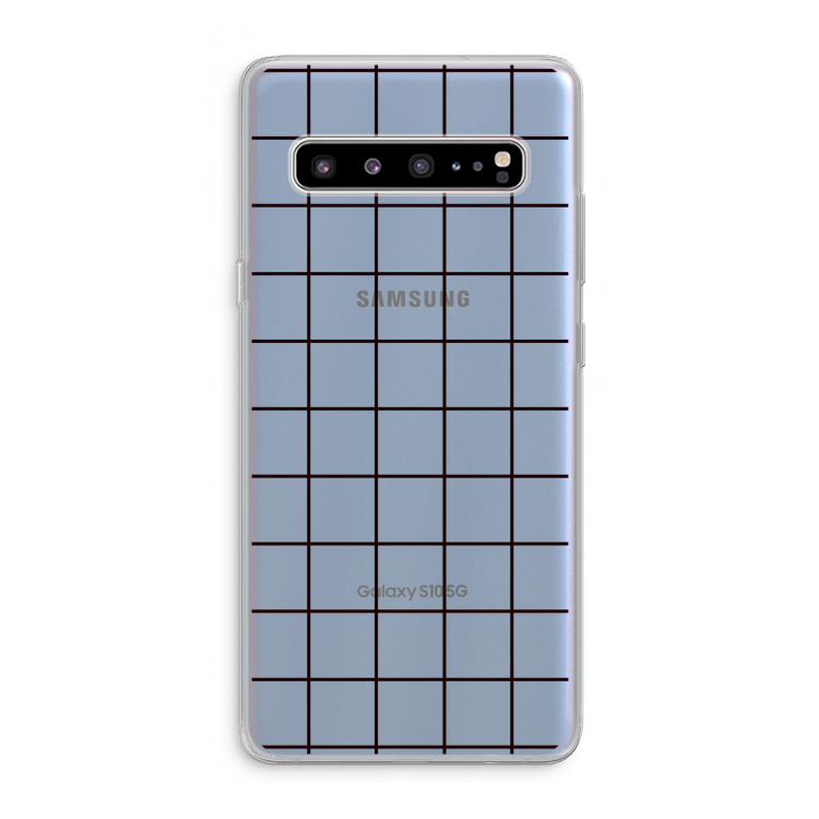 CaseCompany Rooster: Samsung Galaxy S10 5G Transparant Hoesje