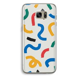 CaseCompany Illustratieve pop 2: Samsung Galaxy S7 Edge Transparant Hoesje