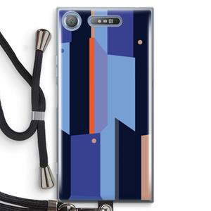 CaseCompany Gestalte 3: Sony Xperia XZ1 Transparant Hoesje met koord
