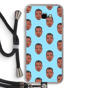 CaseCompany Kanye Call Me℃: Samsung Galaxy J4 Plus Transparant Hoesje met koord